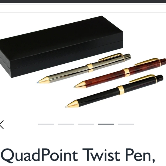 ❤️BUY 2 GET 1 FREE QuadPoint Twist Pen, Brown Marble, Retail Price $50.50 - Picture 4 of 8